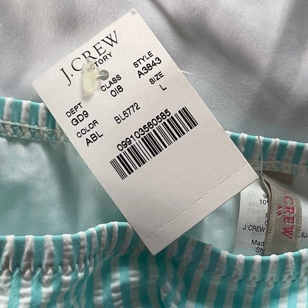 J.Crew Factory blue seersucker bikini NWT - Picture 5 of 5
